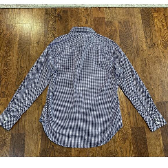 Robert Graham Men's Plaid Paisley Flip Cuff Shirt Purple Size Large Bold Casual - Picture 3 of 12